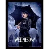 Wednesday International Affiche Encadree Souvenirs Wednesday 30x40 Cm