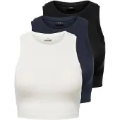 JDY Haut 'JDYLucky' bleu nuit / noir / blanc