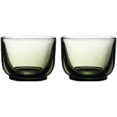 Fellow 2er-Set Pirch Cortado-Gläser, 120 ml, Grün, Verres, Vert