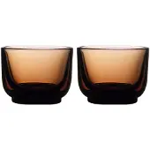 Fellow 2er-Set Pirch Espresso-Gläser, 100 ml, Bernstein, Verres, Marron