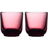 Fellow 2er-Set Pirch Cappuccino-Gläser, 190 ml, Rot, Verres, Rouge