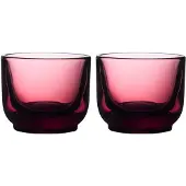 Fellow 2er-Set Pirch Espresso-Gläser, 100 ml, Rot, Verres, Rouge