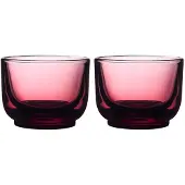 Fellow 2er-Set Pirch Cortado-Gläser, 120 ml, Rot, Verres, Rouge