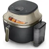 Philips Airfryer Série 5000 avec fonction vapeur NA543/00 7,2 L 2000 W 12 programmes Noir/Champagne