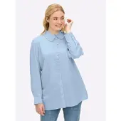 Sheego Chemisier bleu clair