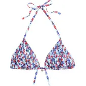 Next Hauts de bikini bleu clair / rouge