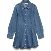 Vero Moda Jessie Long Sleeve Short Dress Bleu S Femme