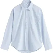 Next Chemisier bleu clair / gris / blanc