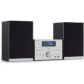 Thomson MIC122BT ensemble audio pour la maison Système micro audio domestique 50 W Noir, Argent