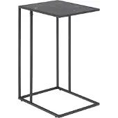 Fonq Infinity Table d'angle, finition marbre noir.