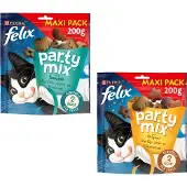 Felix Party Mix Original & Seaside friandises pour chat 60g