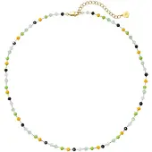 Hey Happiness Chaîne 'Vivid Glow' curry / or / vert pastel / noir