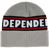 Independent Bar Logo Beanie Long Shoreman Cap Gris