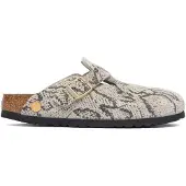 Birkenstock Mule 'Boston' pierre / gris clair
