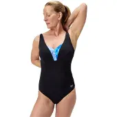 Speedo Shaping Printed Opusgem Dd+ Swimsuit Noir UK 40 Femme