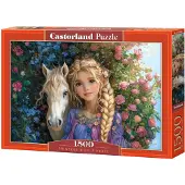Castorland Puzzle Princesse et son cheval, 1 500 pièces, jouet