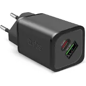 SBS Chargeur 1xusb-c 65w & 1x Usb-a 18w Noir