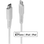 Lindy Câble USB Type C vers Lightning, Blanc, 0.5m