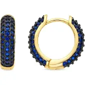 Luxenter Boucles d'oreilles 'Lesrat' bleu foncé