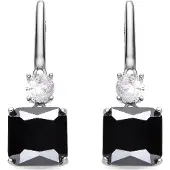 Luxenter Boucles d'oreilles 'ASKUO' noir / argent