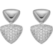 Luxenter Boucles d'oreilles 'HAJU' blanc
