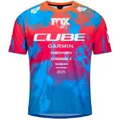 Cube Actionteam Short Sleeve Enduro Jersey Bleu L Homme