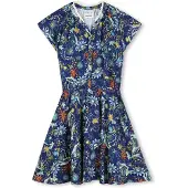 Zadig & Voltaire X60550 Short Sleeve Dress Bleu 14 Years Fille