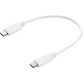 Sandberg USB-C Charge Cable 0.2m, 0,2 m, USB C, USB C, blanc
