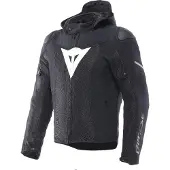 Dainese Super Sprint Air, veste en textile ,Noir/Blanc ,56