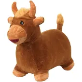 Krea Hop And Bounce Jersey Cow Mountable Vehicle Marron Enfants