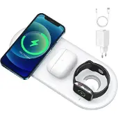 JOYROOM Jr-A27 3In1 Magnetic Magsafe Wireless Charger Blanc