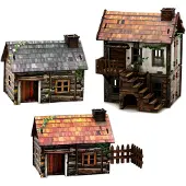 Pegasus Modèle de bâtiment Village fantastique - Tavern & Houses pour Tabletop