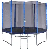 Spartan Trampoline 180 cm + filet + échelle bleu Bleu