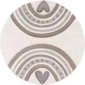 Tapis.nl Tapis pour enfants Kosmos beige 120 cm rond