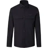 BOSS pour homme. 50560403 Chemise Spirit70 noire (L), Casuel, Classique, Polyester, Manche longue