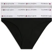 Tommy Hilfiger Underwear Slip 'Essential' gris chiné / noir / blanc