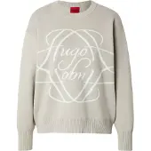HUGO Pull-over 'Siennale' écru / blanc