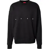HUGO Sweat-shirt 'Darislong' noir / blanc