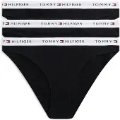 Tommy Hilfiger Uw0uw06442 Panties 3 Units Noir M Femme
