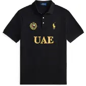 Ralph Lauren pour homme. 710B20856001 Polo UAE Classic Fit noir (S), Casuel, Coton, Manche courte