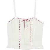 Superdry Lace Cami Sleeveless Top Blanc XS Femme
