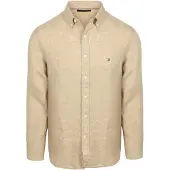 Tommy Hilfiger Chemise De Lin Beige taille L
