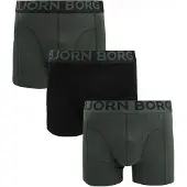 Björn Borg Boxers Lot de 3 Vert Vert foncé taille M