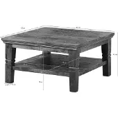 MASSIVMOEBEL24.DE MASSIVMOEBEL24 | Table basse en bois de manguier RODEZ #122