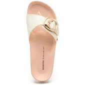 Gioseppo Sandales WALPOLE pour femme, à talon plat et boucle, couleur argent (74596-P-Silver)