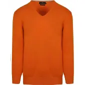 Steppin' Out Pull Cotton Cachemire Col V Orange
