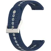 INF Bracelet en silicone pour Suunto 9 Peak Bleu/Gris