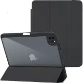 INF Étui magnétique avec fonction support Black iPad Pro 12.9 2018/2020/2021