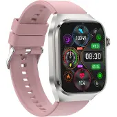 INF Montre intelligente avec ECG, fréquence cardiaque, tension artérielle, sommeil Pink