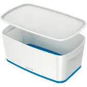 Leitz MyBox petite avec couvercle bleu (5229-40-36)